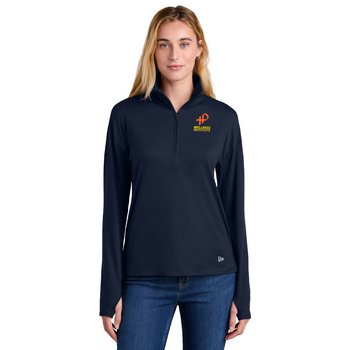 New Era® Women's Power Half-Zip Performance Pullover - Embroidered Personalization Available from Positive Promotions