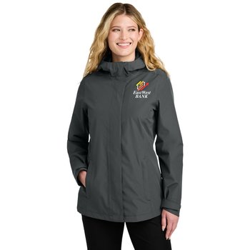Port Authority® Women's C-FREE® Rain Jacket - Embroidered Personalization Available from Positive Promotions