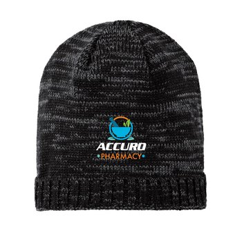 District® Spaced-Dyed Beanie - Embroidered Personalization Available from Positive Promotions