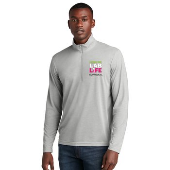 Med Lab Team Sport-Tek® Men's Tri-Blend Performance Quarter-Zip Pullover - Embroidered Personalization Available from Positive Promotions