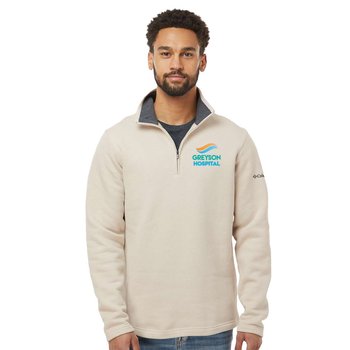 Columbia® Men's Great Hart Mountain II Half-Zip Pullover - Embroidered Personalization Available from Positive Promotions