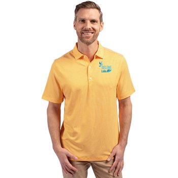 Cutter & Buck® Men's Forge Eco Double Stripe Stretch Recycled Polo - Embroidered Personalization Available from Positive Promotions