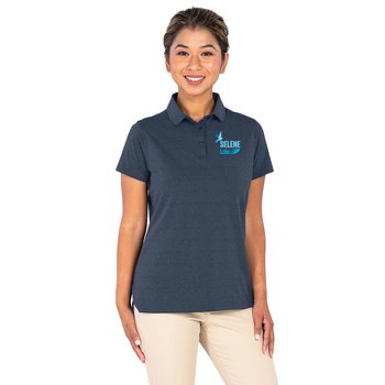 Charles River® Women's Heathered Eco-Logic Stretch Polo - Embroidered Personalization Available from Positive Promotions