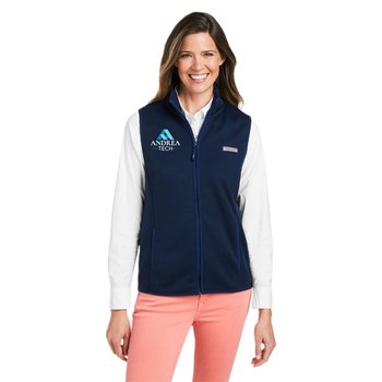 vineyard vines® Women's Mountain Sweater Fleece Vest - Embroidered Personalization Available from Positive Promotions