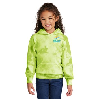 Port & Company® Unisex Crystal Tie-Dye Pullover Hoodie - Embroidered Personalization Available from Positive Promotions