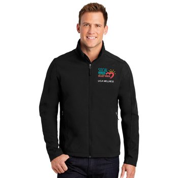 Social Worker Port Authority® Men's Core Soft-Shell Jacket - Embroidered Personalization Available from Positive Promotions
