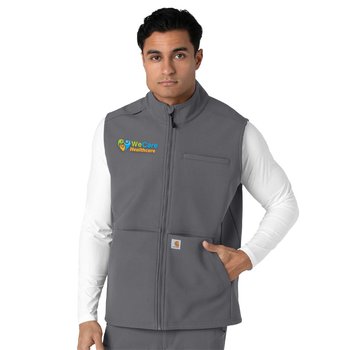 Carhartt® Men's Scrubs Rugged Flex Peak 4-Pocket Bonded Fleece Vest - Embroidered Personalization Available from Positive Promotions