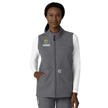 Carhartt® Women's Scrubs Rugged Flex Peak 4-Pocket Bonded Fleece Vest - Embroidered Personalization Available from Positive Promotions
