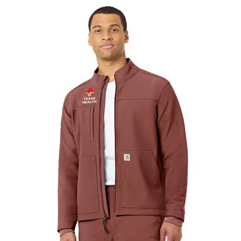 Carhartt® Men's Scrubs Rugged Flex Peak 3-Pocket Bonded Fleece Jacket - Embroidered Personalization Available from Positive Promotions