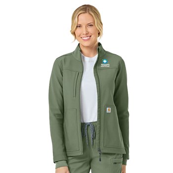 Carhartt® Women's Scrubs Rugged Flex Peak 3-Pocket Bonded Fleece Jacket - Embroidered Personalization Available from Positive Promotions