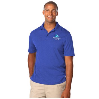 Blue Generation® Men's Heathered Polo - Embroidered Personalization Available from Positive Promotions