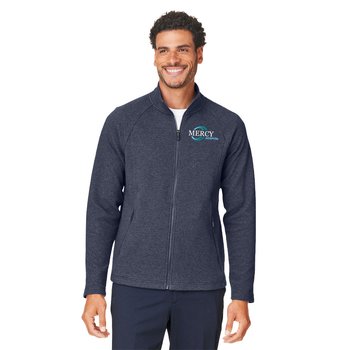 North End® Men's Spirit Textured Full-Zip Jacket - Embroidered Personalization Available from Positive Promotions