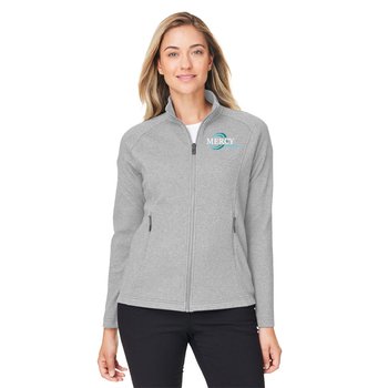 North End® Women's Spirit Textured Full-Zip Jacket - Embroidered Personalization Available from Positive Promotions