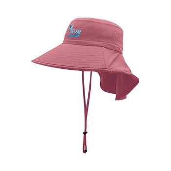 Mega Cap® Wide Brim Sun Hat With Neck Flap - Embroidered Personalization Available from Positive Promotions