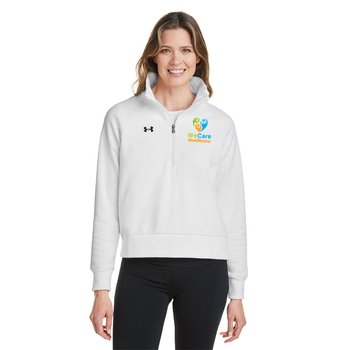 Under Armour® Women's Rival Fleece Quarter-Zip Pullover - Embroidered Personalization Available from Positive Promotions