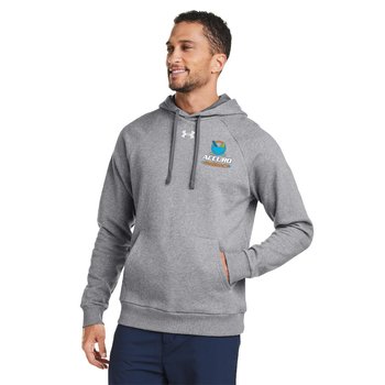 Under Armour® Men's Rival Fleece Hooded Sweatshirt - Embroidered Personalization Available from Positive Promotions