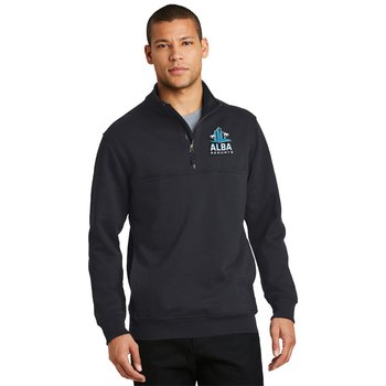 CornerStone® Unisex Half-Zip Job Shirt - Embroidered Personalization Available from Positive Promotions