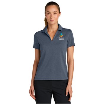 Nike® Women's Dri-FIT Smooth Heather Performance Polo - Embroidered Personalization Available from Positive Promotions