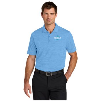 Nike® Men's Dri-FIT Striated Performance Polo - Embroidered Personalization Available from Positive Promotions