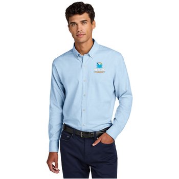 Mercer+Mettle® Men's Long-Sleeved Modern Oxford Shirt - Embroidered Personalization Available from Positive Promotions