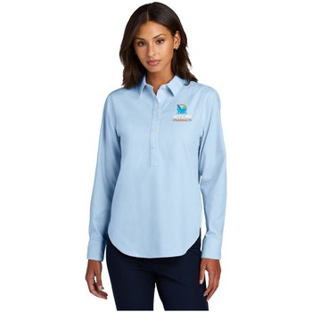 Mercer+Mettle® Women's Long-Sleeved Modern Oxford Shirt - Embroidered Personalization Available from Positive Promotions