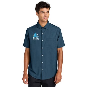MERCER+METTLE® Men's Short-Sleeved UV Capital Tech Shirt - Embroidered Personalization Available from Positive Promotions