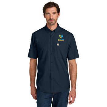Carhartt Force® Men's Sun Defender Short-Sleeved Button-Up Shirt - Embroidered Personalization Available from Positive Promotions