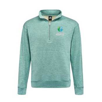 J America® Unisex Electric Fleece Quarter-Zip Pullover - Embroidered Personalization Available from Positive Promotions