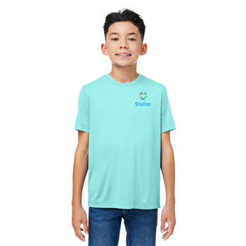 CORE365® Youth Challenger Performance T-Shirt - Embroidered Personalization Available from Positive Promotions