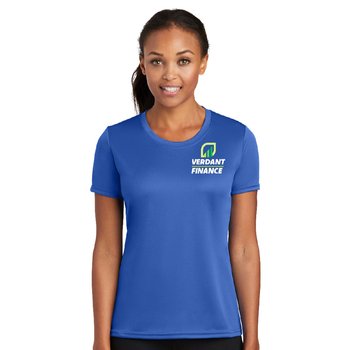 Port & Company® Women's Short-Sleeved Performance Tee - Embroidered Personalization Available from Positive Promotions