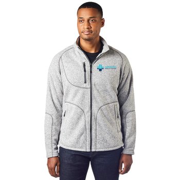 Landway® Men's Ashton Sweater-Knit Fleece Jacket - Embroidered Personalization Available from Positive Promotions