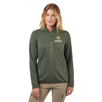 Landway® Women's Ashton Sweater-Knit Fleece Jacket - Embroidered Personalization Available from Positive Promotions