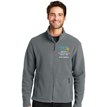 Assisted Living Staff Port Authority® Men's Value Fleece Jacket - Embroidered Personalization Available from Positive Promotions