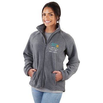 Assisted Living Staff Harriton® Women's Fleece Full-Zip Jacket - Embroidered Personalization Available from Positive Promotions