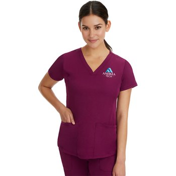Healing Hands® Women's Monica Scrub Top - Embroidered Personalization Available from Positive Promotions