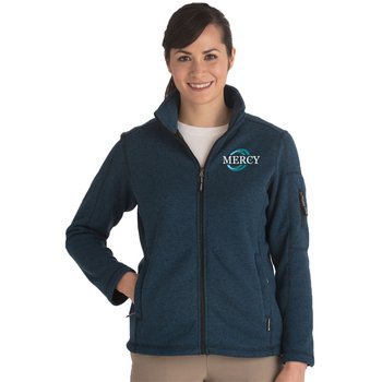 Edwards® Women's Sweater-Knit Fleece Jacket - Embroidered Personalization Available from Positive Promotions