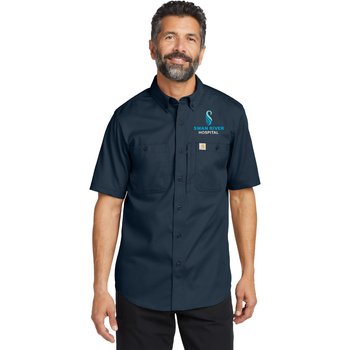 Carhartt® Men's Rugged Professional Series Short-Sleeved Button-Up Shirt - Embroidered Personalization Available from Positive Promotions