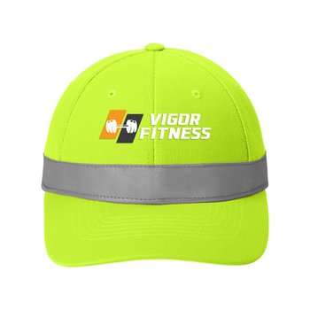 CornerStone® ANSI 107 Safety Hi-Vis Cap - Embroidered Personalization Available from Positive Promotions