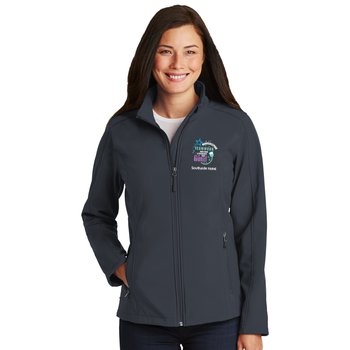 Housekeeping Port Authority® Women's Core Soft-Shell Jacket - Embroidered Personalization Available from Positive Promotions