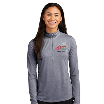 EVS Sport-Tek® Women's Tri-Blend Performance Quarter-Zip Pullover - Embroidered Personalization Available from Positive Promotions