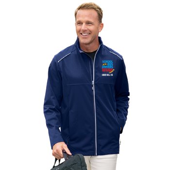 Bus Drivers Core 365 Men's Techno Lite Three-Layer Knit Tech-Shell Jacket - Embroidered Personalization Available from Positive Promotions
