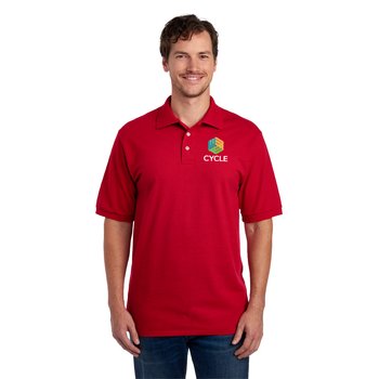 Jerzees® Unisex Premium Ring-Spun Cotton Piqué Sport Polo Shirt - Embroidered Personalization Available from Positive Promotions