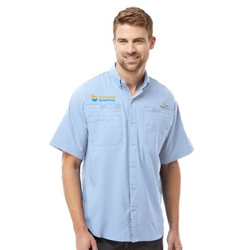 Columbia® Men's PFG Tamiami II Short-Sleeved Fishing Shirt - Embroidered Personalization Available from Positive Promotions