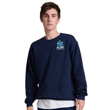 JERZEES® Unisex Ultimate CVC Crewneck Sweatshirt - Embroidered Personalization Available from Positive Promotions