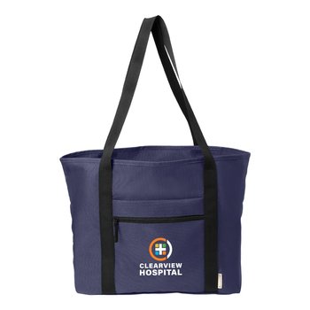 Port Authority® C-FREE® Recycled Tote Bag - Embroidered Personalization Available from Positive Promotions
