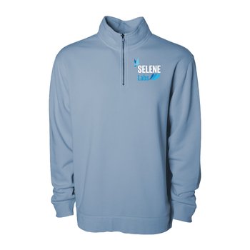 Independent Trading® Unisex Midweight Pigment-Dyed Quarter-Zip Pullover - Embroidered Personalization Available from Positive Promotions