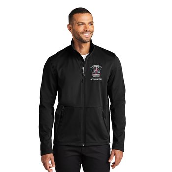 Respiratory Therapy Port Authority® Men's FlexShell Stretch Soft-Shell Jacket - Embroidered Personalization Available from Positive Promotions