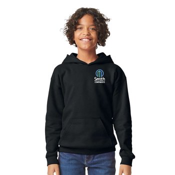 Gildan ® Youth Softstyle ® Midweight Hooded Sweatshirt - Embroidered Personalization from Positive Promotions