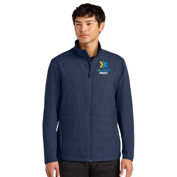 Sport-Tek® Men's Technical Hybrid Full-Zip Lightweight Puffer Jacket - Embroidered Personalization Available from Positive Promotions