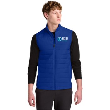 Sport-Tek® Men's Technical Hybrid Full-Zip Lightweight Vest - Embroidered Personalization Available from Positive Promotions